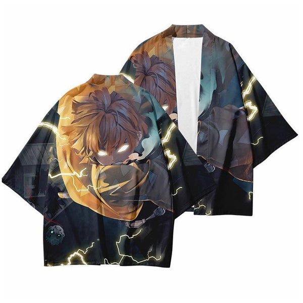 Demon Slayer - Kimetsu no Yaiba - Zenitsu Agatsuma Haori kimono Jacket - FP v1 - Cosplay