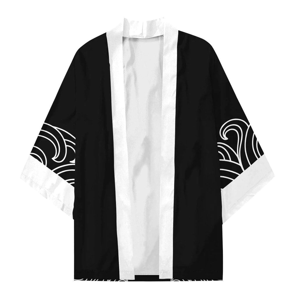 One Piece - Whitebeard Haori Kimono Jacke - Jolly Roger - Cosplay