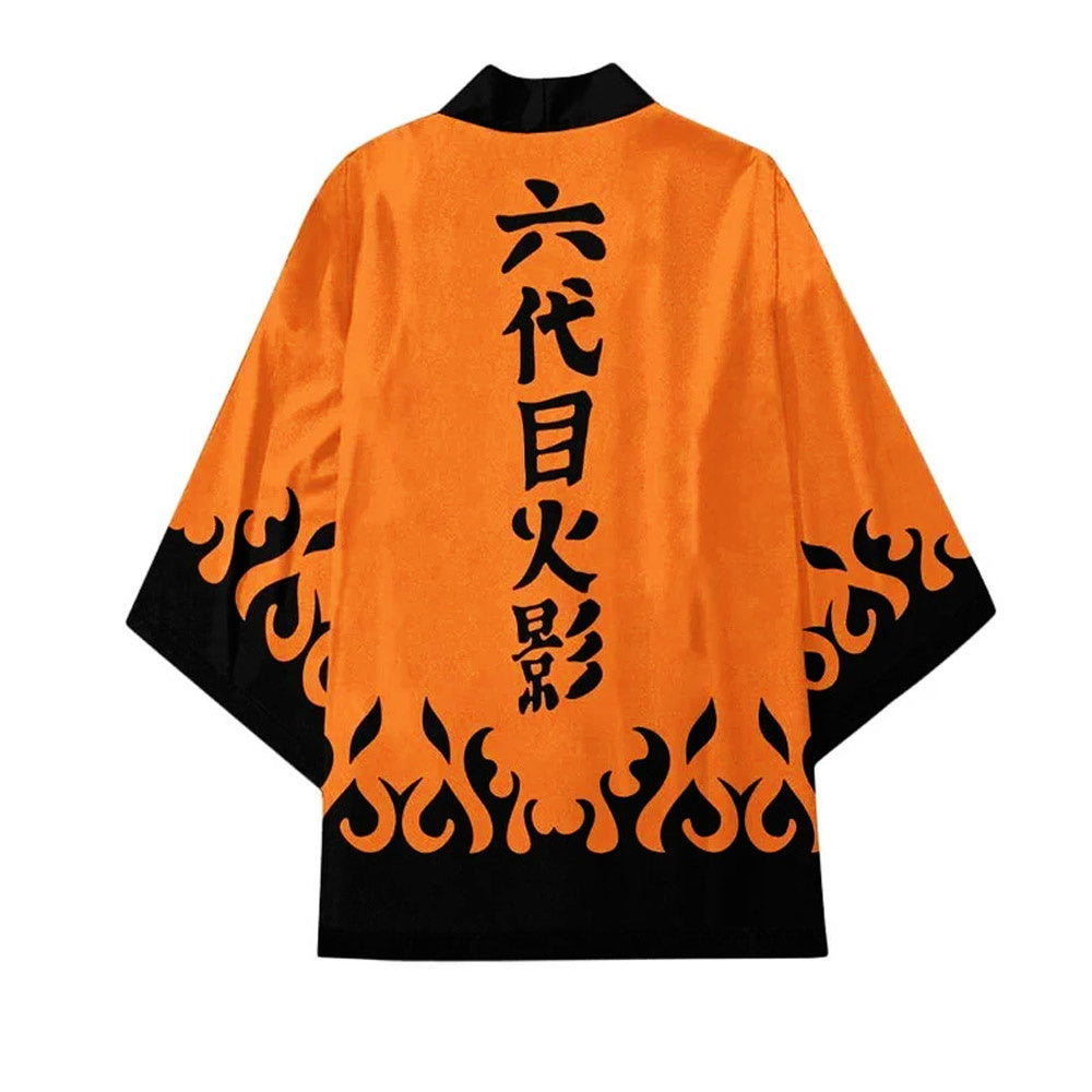 Naruto - Naruto Haori Kimono Jacke - Orange Hokage - Cosplay