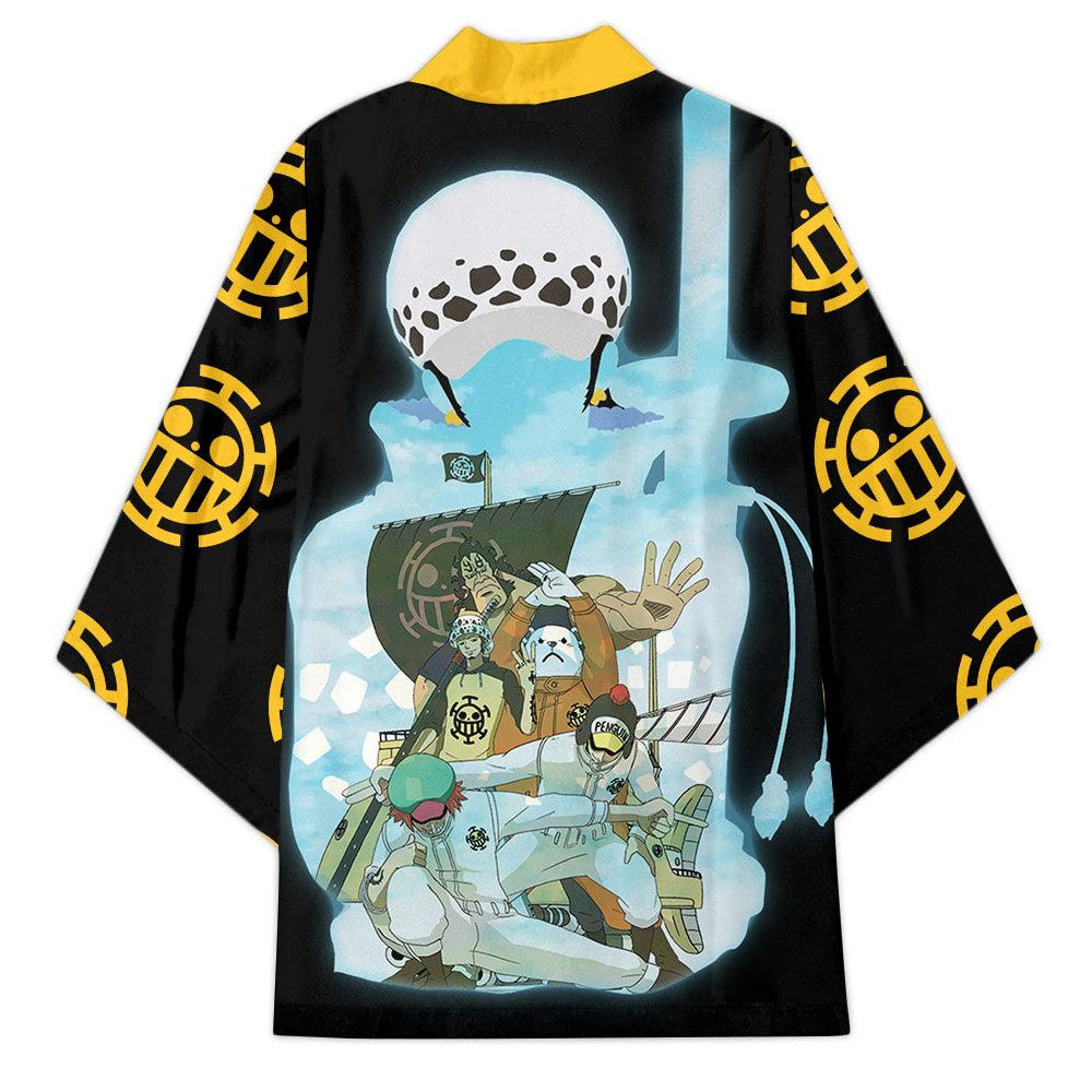 One Piece - Trafalgar Law Haori Kimono Jacke - Herz Piraten Crew - Cosplay