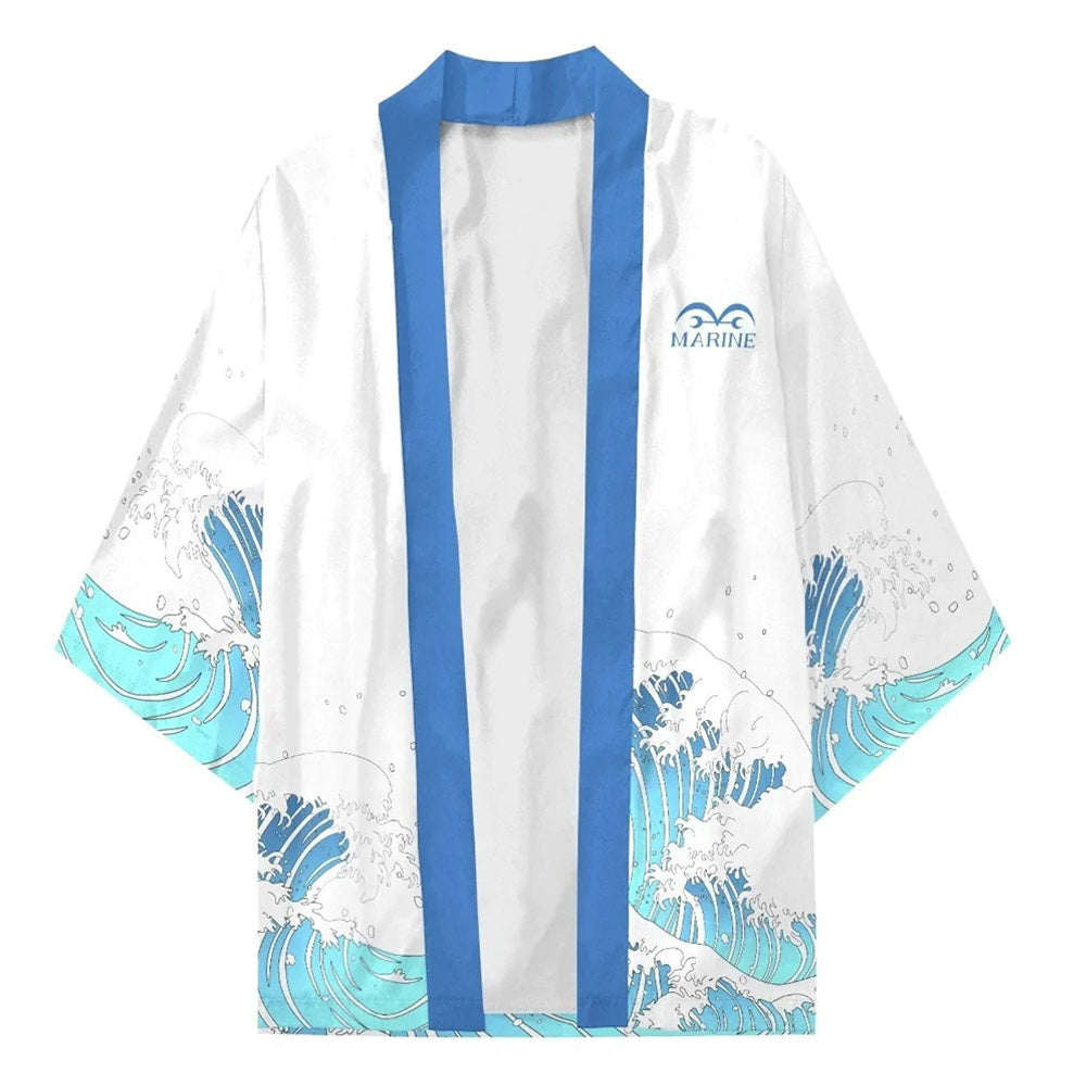 One Piece - Marines Haori Kimono Jacke - Gerechtigkeit - Cosplay