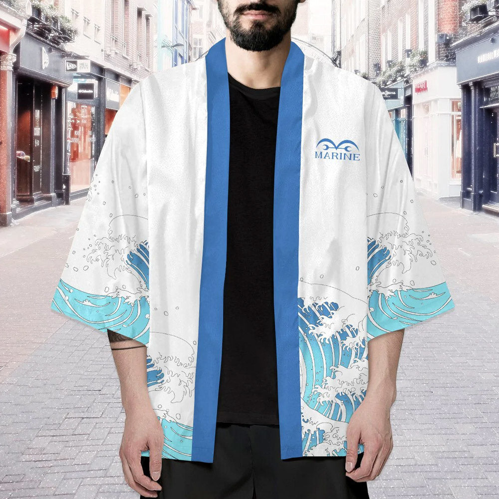 One Piece - Mariniers Haori kimono jas - Gerechtigheid - Cosplay