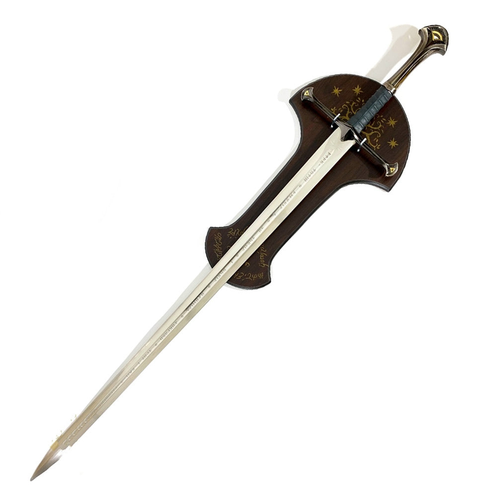 HERR DER RINGE - Anduril - Schwert von Aragorn mit Wandtafel