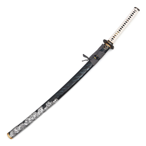 Ghost of Tsushima - Schwert von Jin - Sakai Katana - T10 Clay Tempered steel - FULL TANG