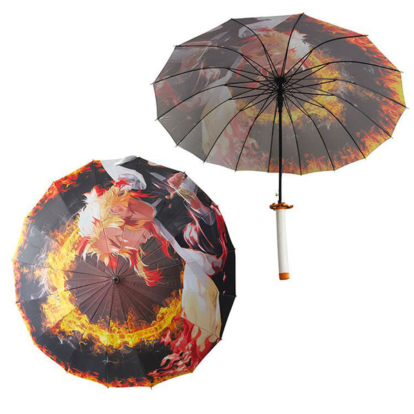 DEMON SLAYER - Red Nichirin Sword Umbrella - Kyojuro Rengoku