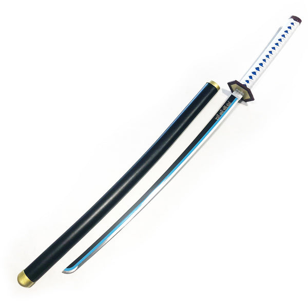 DEMON SLAYER - Giyu Tomioka sword v2 - Blue Nichirin Katana