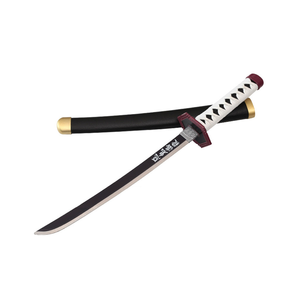 Tanto - Giyu Tomioka Tanto sword - Blue Nichirin - Metal Demon Slayer Mini Katana - 45 cm