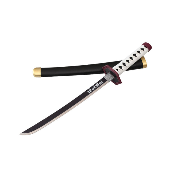 Tanto - Giyu Tomioka Tanto Schwert - Blaue Nichirin - Metall Demon Slayer Mini Katana - 45 cm