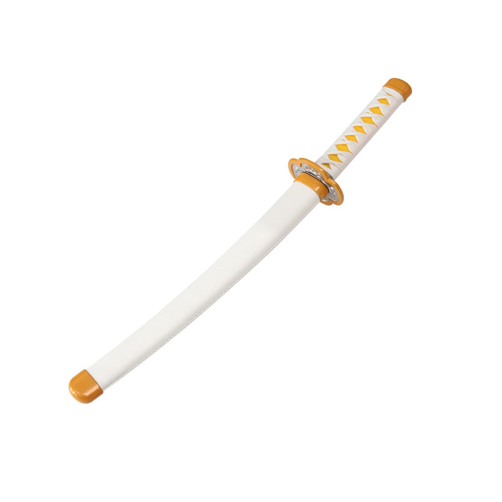 Tanto - Zenitsu Agatsuma Tanto Schwert - Gelbe Nichirin - Metall Demon Slayer Mini Katana - 45 cm