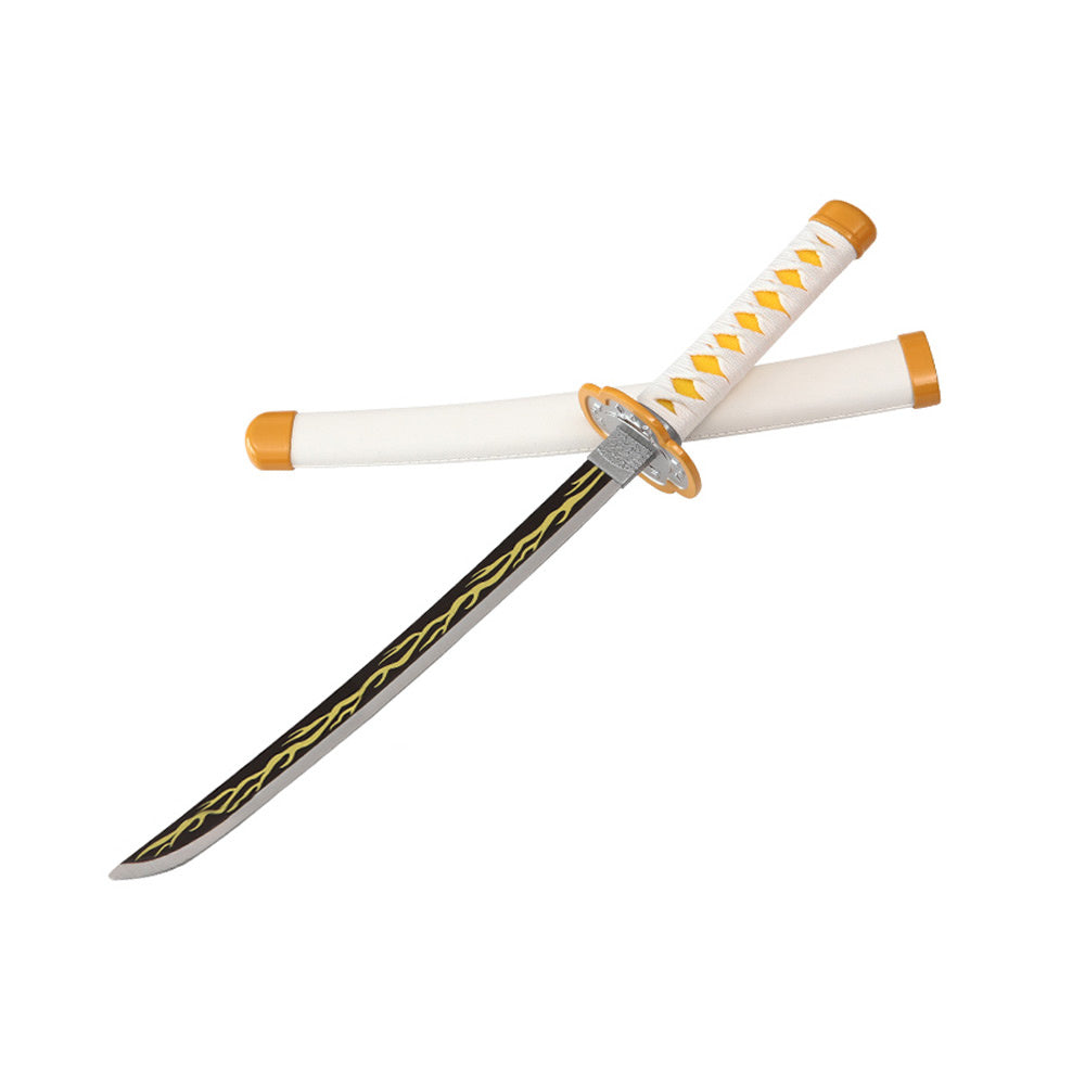 Tanto - Zenitsu Agatsuma Tanto sword - Yellow Nichirin - Metal Demon Slayer Mini Katana - 45 cm