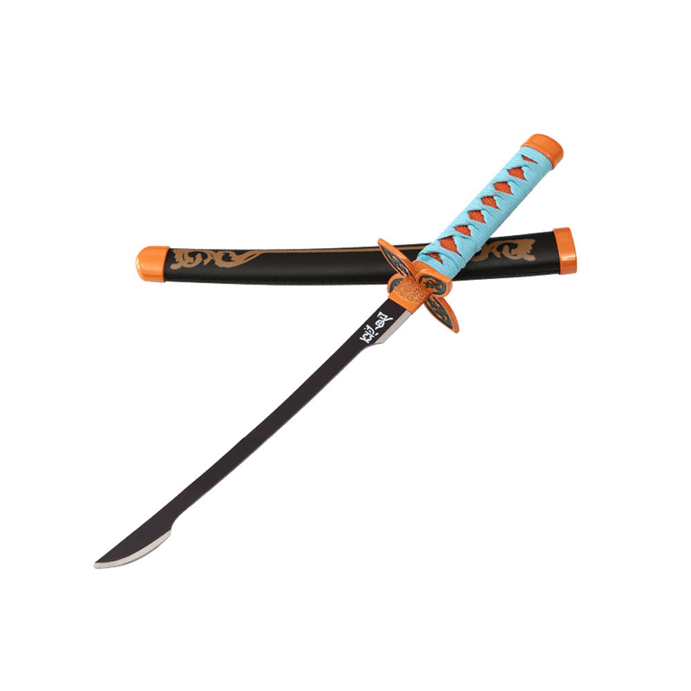 Tanto - Shinobu Kocho Tanto zwaard - Lavender Nichirin - Metalen Demon Slayer Mini Katana - 45 cm