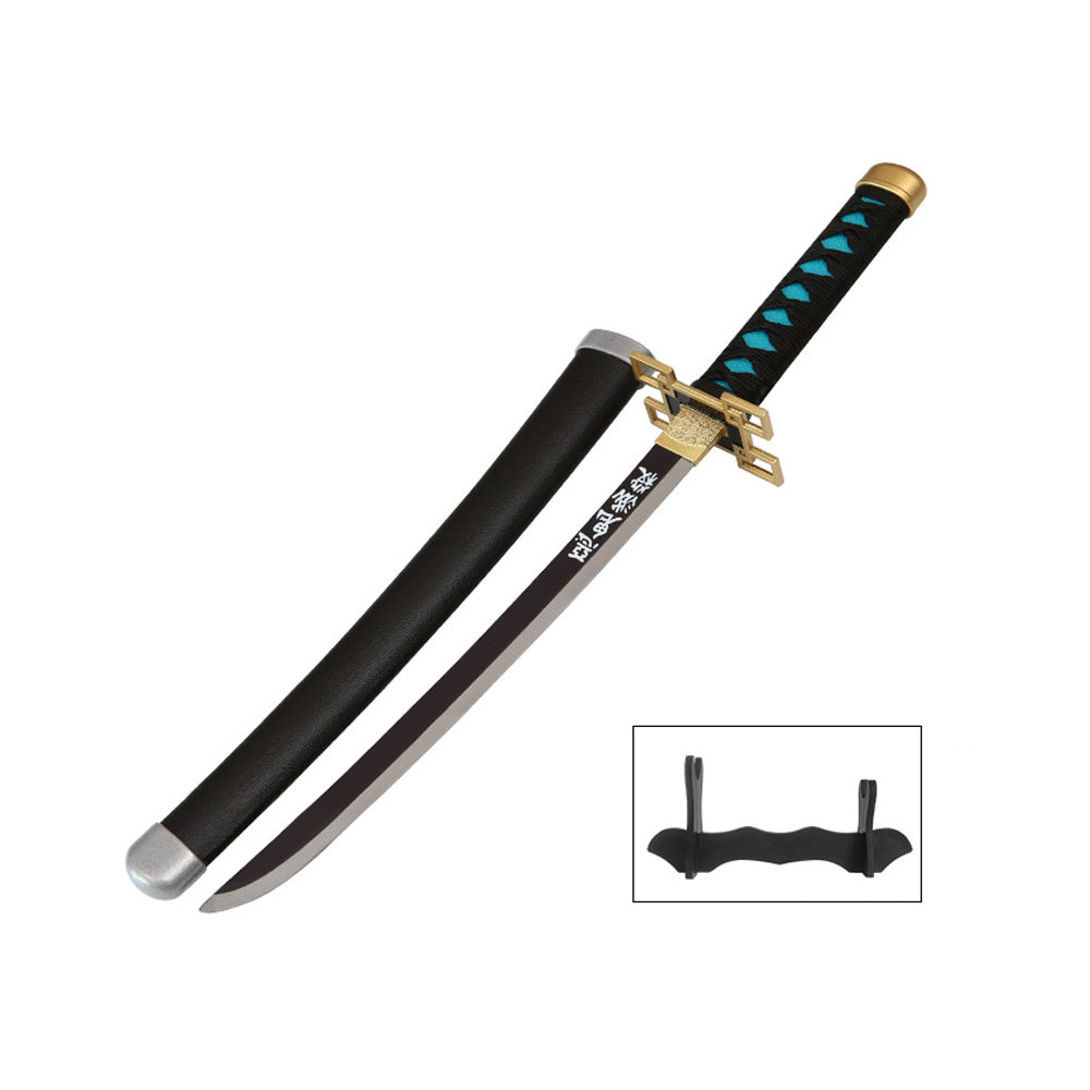 Tanto - Muichiro TokitoTanto sword - White Nichirin - Metal Demon Slayer Mini Katana - 45 cm