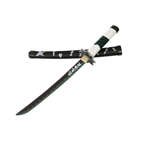 Tanto - Sanemi Shinazugawa Tanto zwaard - Groene Nichirin - Metalen Demon Slayer Mini Katana - 45 cm