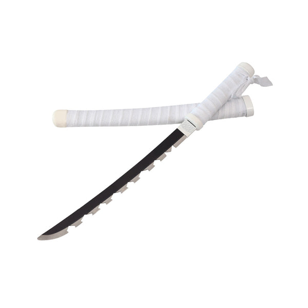 Tanto - Inosuke Hashibira Tanto zwaard - Indigo grijs Nichirin - Metalen Demon Slayer Mini Katana - 45 cm