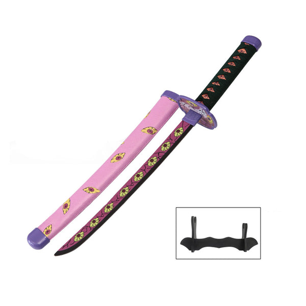 Tanto - Kokushibo Tanto Vleeszwaard - Twaalf Kizuki - Metalen Demon Slayer Mini Katana - 45 cm