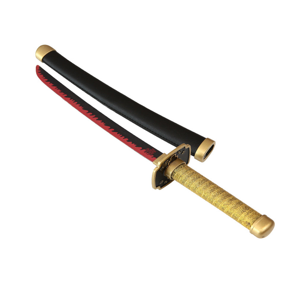 Tanto - Yoriichi Tsugikuni Tanto Schwert - Gold Nichirin - Metall Demon Slayer Mini Katana - 45 cm