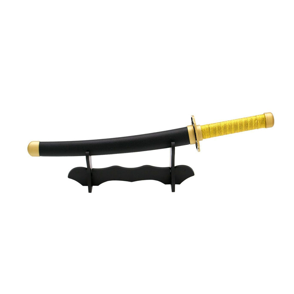 Tanto - Yoriichi Tsugikuni Tanto sword - Gold Nichirin - Metal Demon Slayer Mini Katana - 45 cm