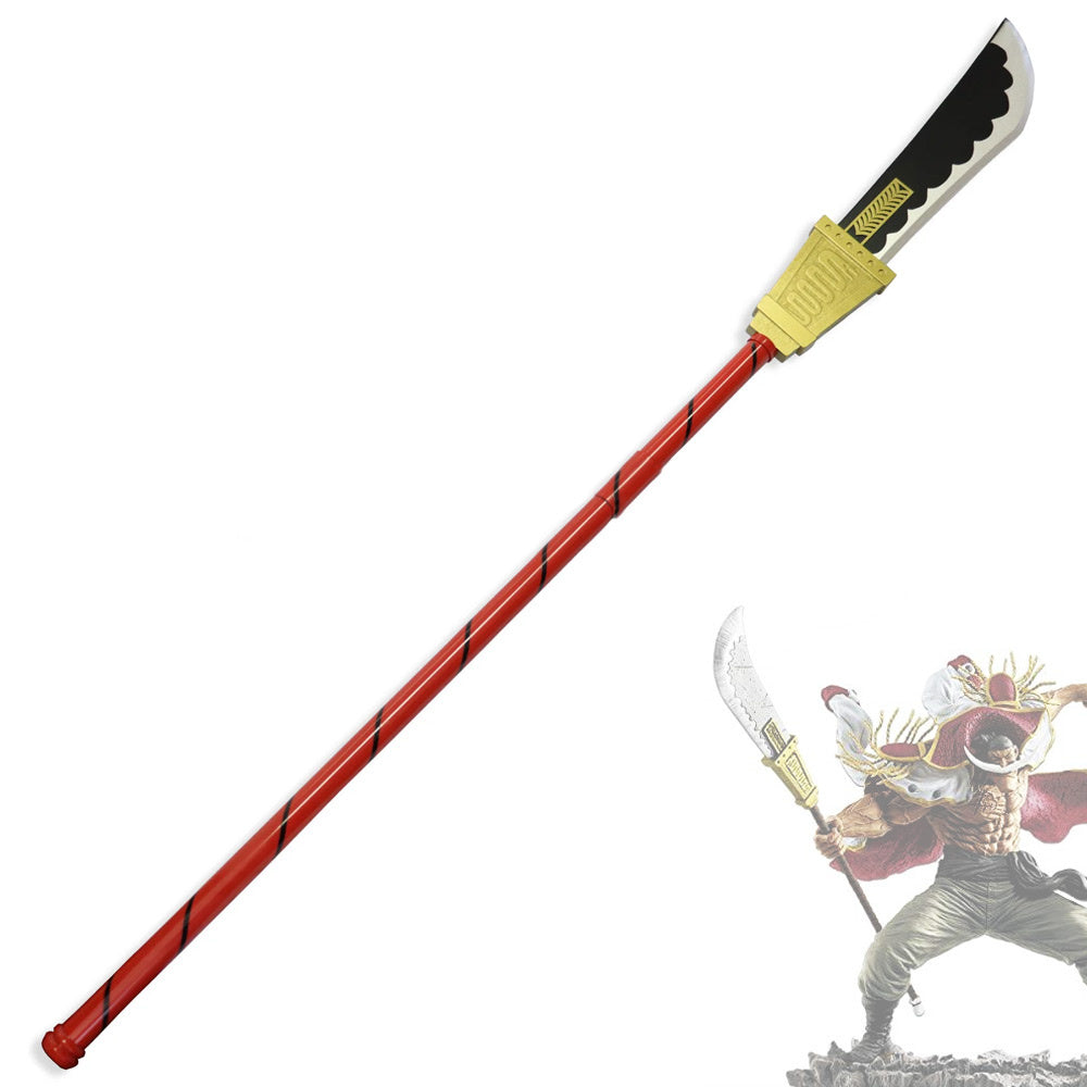 ONE PIECE - Naginata van Whitebeard Edward Newgate - Murakumogiri - Bisento Polearm - 151 cm - HOUT