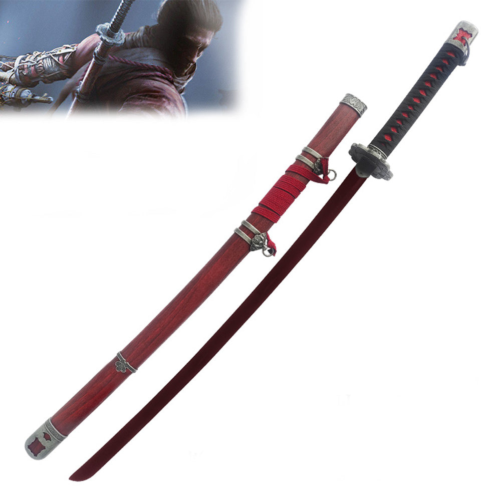 SEKIRO - RED - Shadows Die Twice sword - Fushigiri katana - Mortal Blade - Deluxe