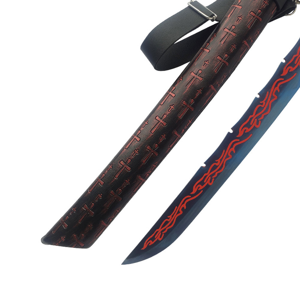 Glow in the Dark Sword - Red Wolf Dao - High Quality Metal - Full Tang - from Tiktok