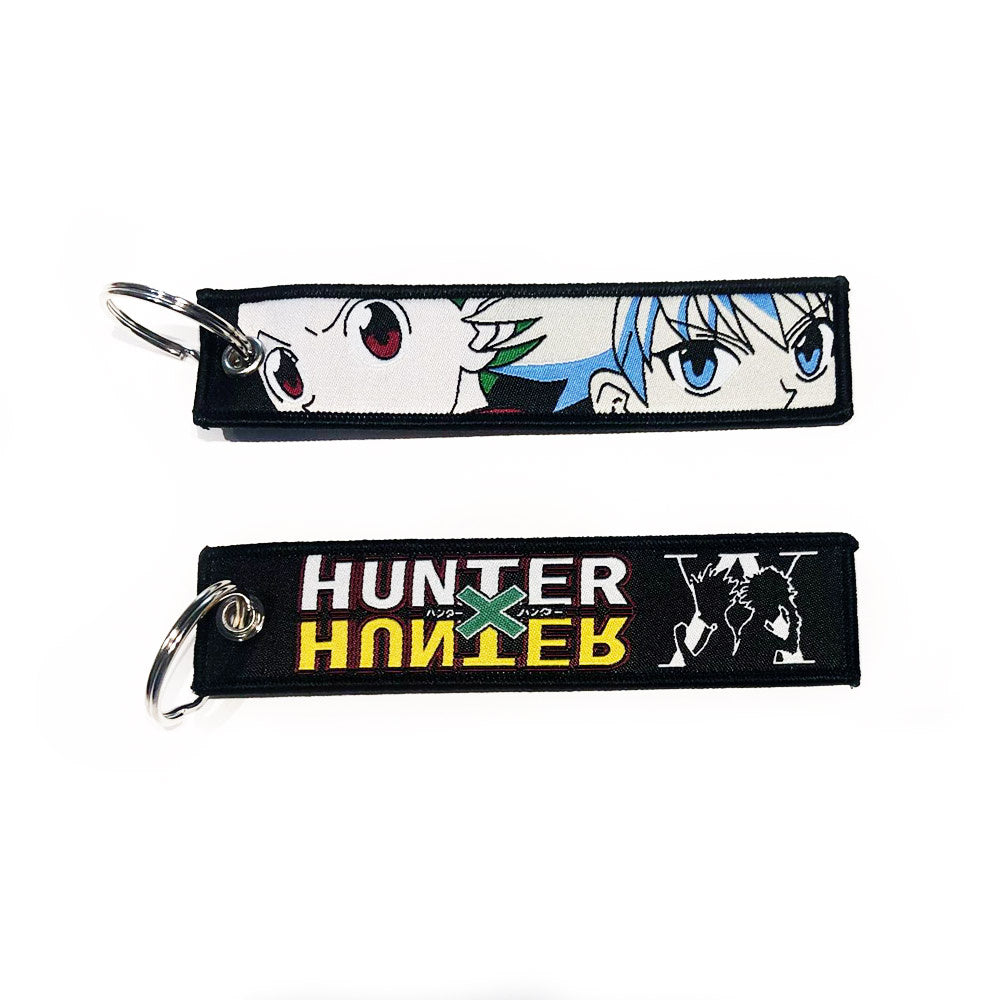 Hunter X Hunter Geborduurde Keytag - Gon en Killua Anime Dubbelzijdige Sleutelhanger