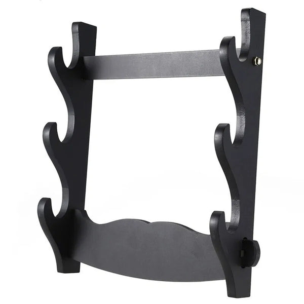 Katana Holder - Wall Mount - Horizontal Sword Display Stand - 3 layers