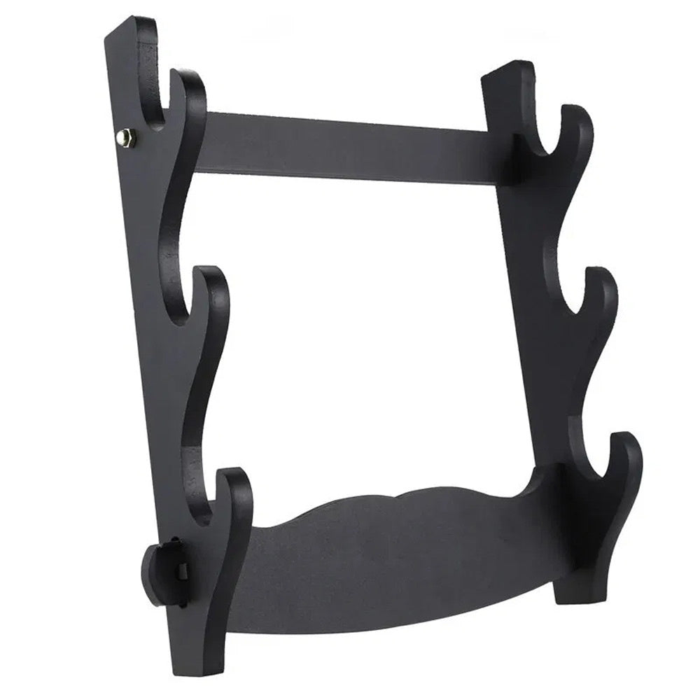 Katana Holder - Wall Mount - Horizontal Sword Display Stand - 3 layers