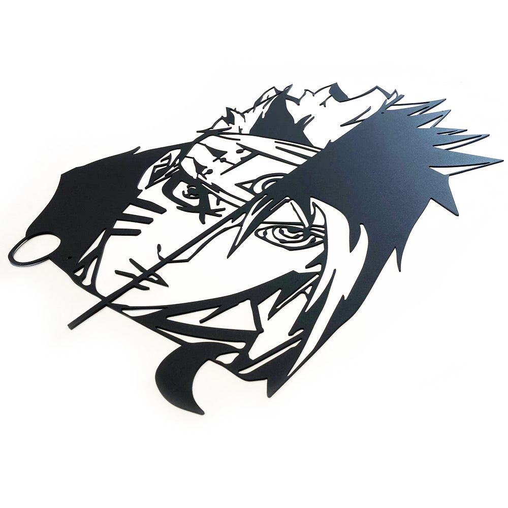 Naruto - Naruto vs Sasuke - Décoration murale en métal 60cm