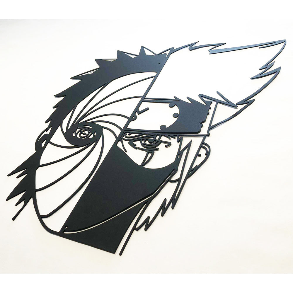 Naruto - Obito vs Kakashi - Metal Wall Art 60cm