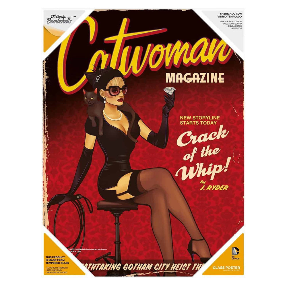 DC Bombshells - Catwoman - Glass Poster