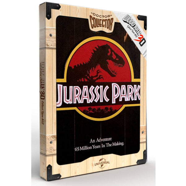 Jurassic Park - WoodArts 3D - Wooden Wall Art Logo 30 x 40 cm