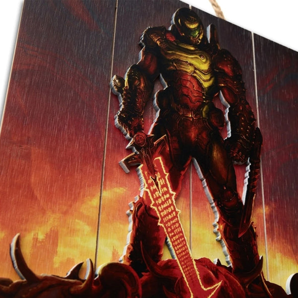 Doom - WoodArts 3D - Art mural en bois Eternal 30 x 40 cm