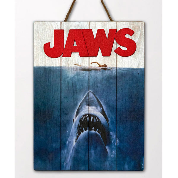 Jaws - WoodArts 3D - Wandkunst aus Holz Hai-Angriff 30 x 40 cm