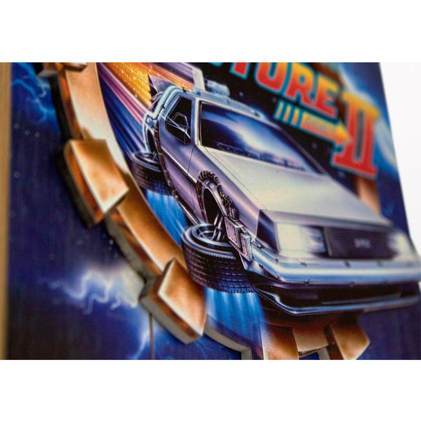 Retour vers le futur 2 - WoodArts 3D - Art mural en bois - It's about time 30 x 40 cm