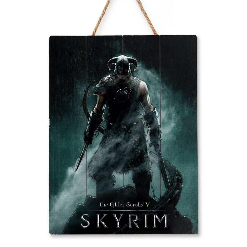 The Elder Scrolls V - Skyrim - WoodArts 3D - Houten wanddecoratie - Dragonborn 30 x 40 cm