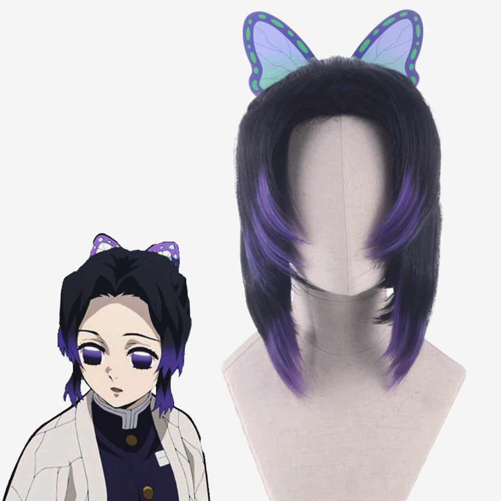 Pruik - Shinobu Kocho - Demon Slayer - Kimetsu no Yaiba - Anime Cosplay