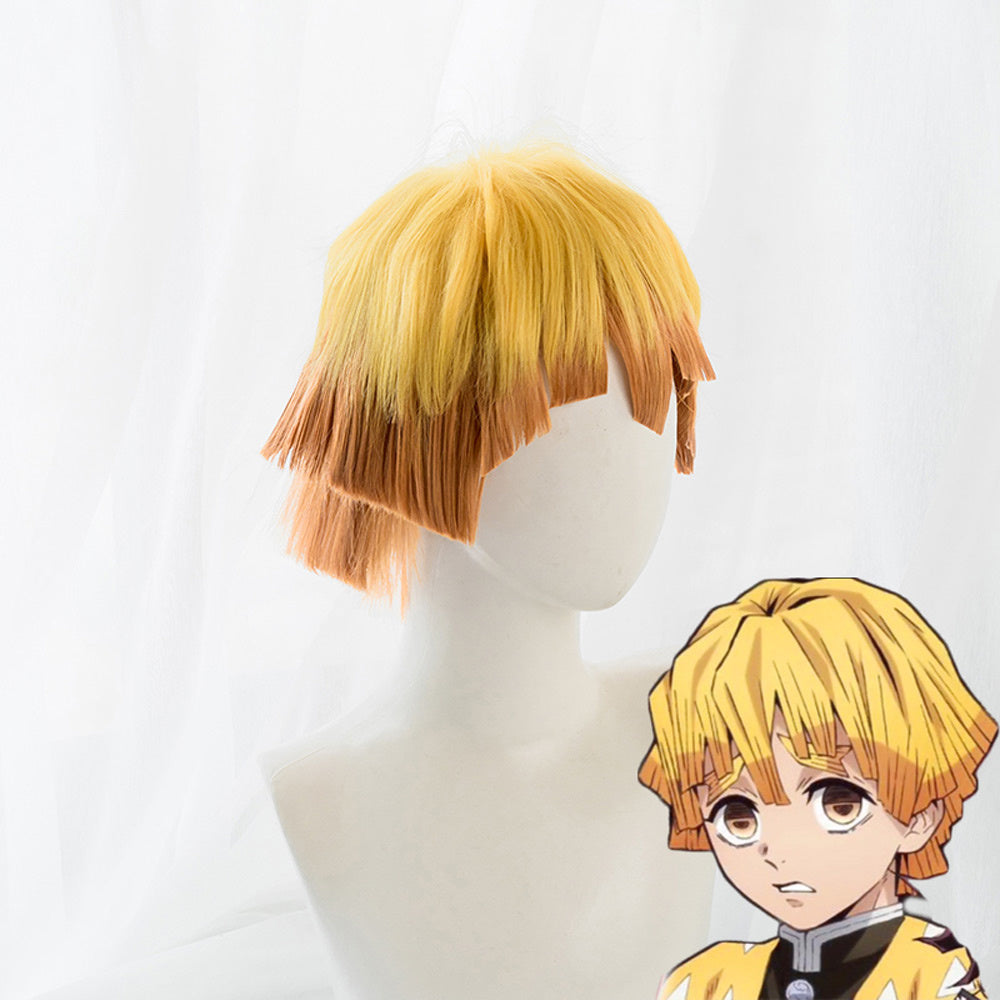 WIG - Zenitsu Agatsuma - Demon Slayer - Kimetsu no Yaiba - Anime Cosplay