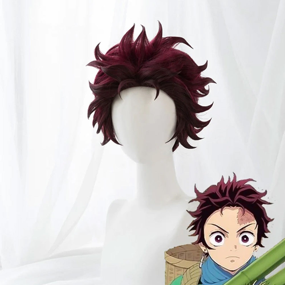 WIG - Tanjiro Kamado - Demon Slayer - Kimetsu no Yaiba - Anime Cosplay