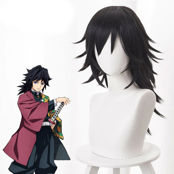 WIG - Giyu Tomioka - Demon Slayer - Kimetsu no Yaiba - Anime Cosplay